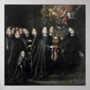 Póster Procesión de St. Clare con la eucaristía