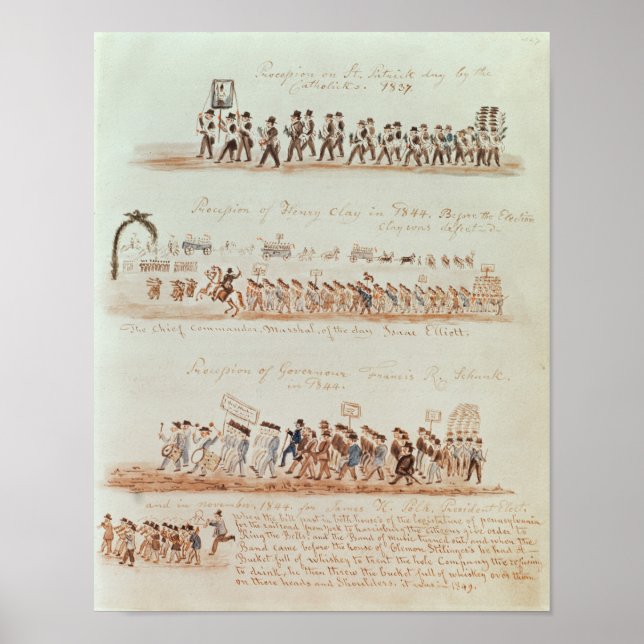 Póster Procesión del Día de San Patricio (Frente)
