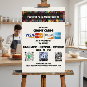 Póster Proceso de pago de código QR hecho fácil de Poster