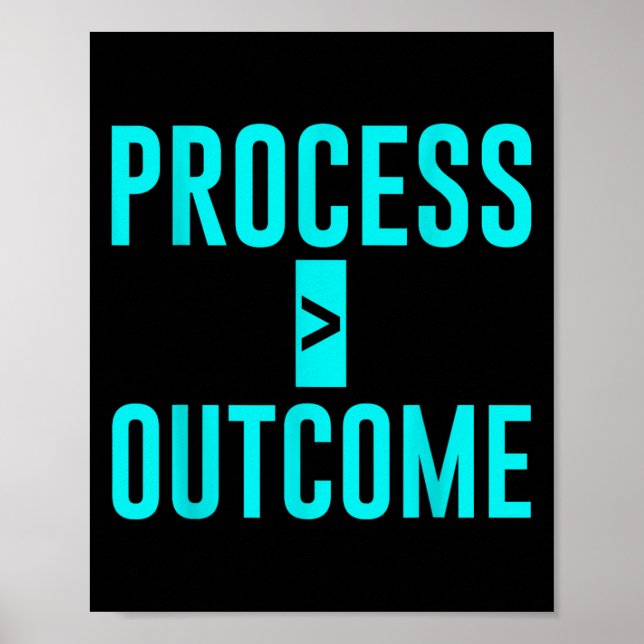 Póster Process Greater Than Outcome Growth Mindset Motiva (Frente)