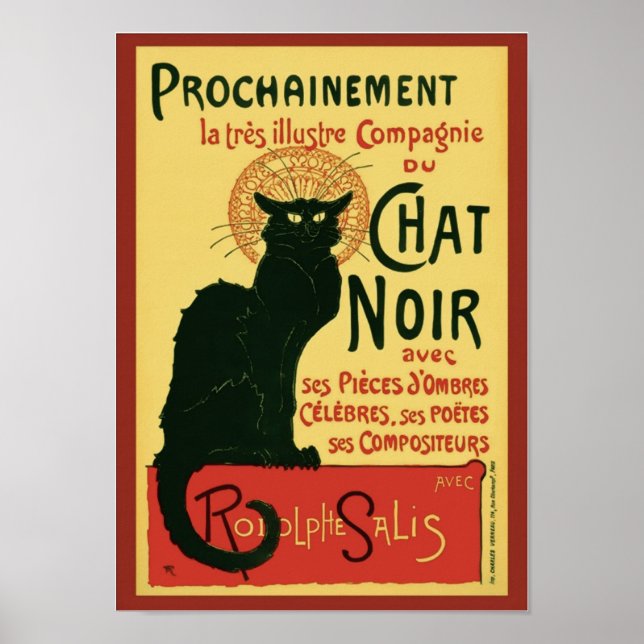 Póster Prochainement Le Chat Noir Steinlen Bella Artes (Frente)