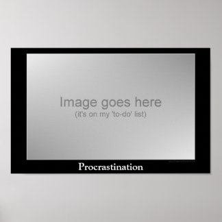 Póster Procrastinación - poster motivador