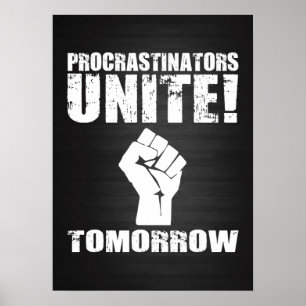 Póster Procrastinadores se unen mañana