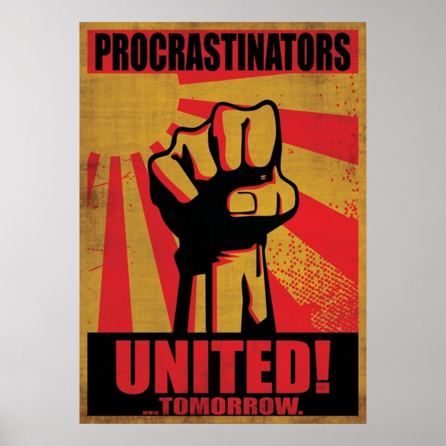 PÓSTER PROCRASTINADORES UNIDOS MAÑANA (Frente)