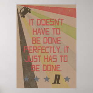 Póster Procrastinator Motto: Hecho