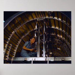 Póster Producción del libertador B-24
