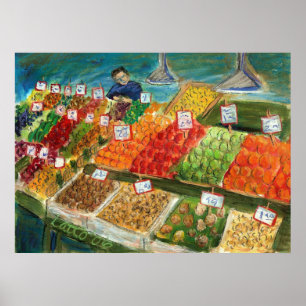 Póster Produce Vendor Poster