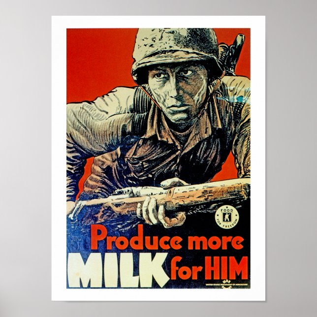 Póster Producir más leche para él (Frente)