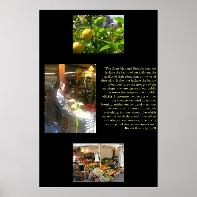 Póster Producto nacional bruto (Frente)