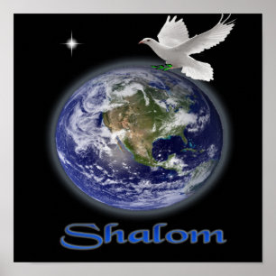 Póster productos cristianos Shalom
