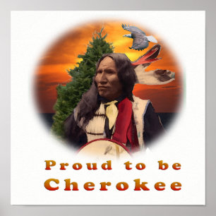 Póster Productos indios cherokees