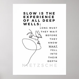 Póster Proep Soul Introvert Filosofía, cita Nietzsche