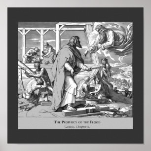 Póster Profecía De Génesis De Inundación Poster Religioso