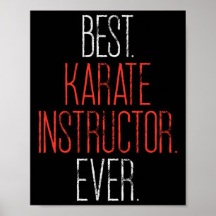 Póster Profesor de artes marciales de mejor calidad de Ka