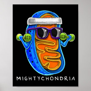 Póster Profesor de ciencia de biología celular Mightychon
