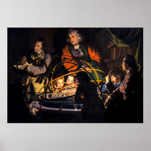 Póster Profesor de Ciencias y Modelo de Orrery El Sistema