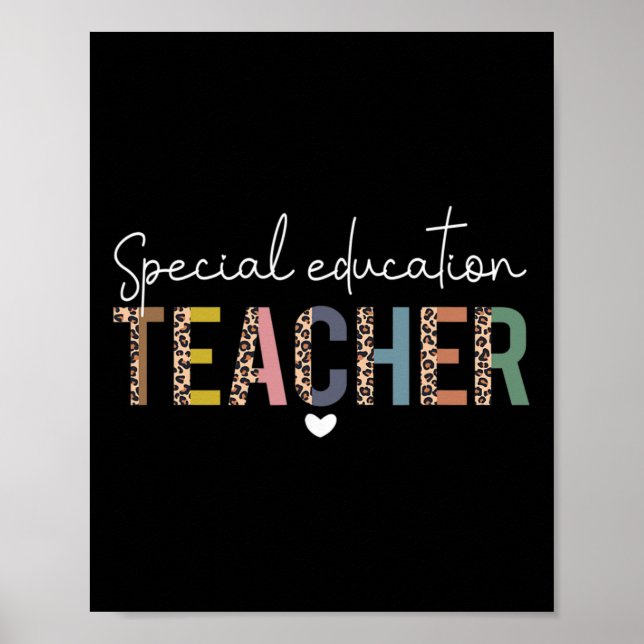 Póster Profesor de Educación Especial Sped Leopard Boh (Frente)