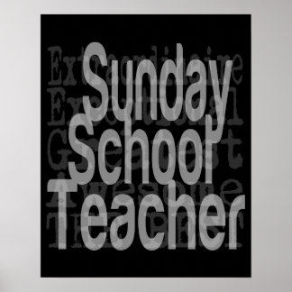 Póster Profesor de escuela dominical Extraordinario