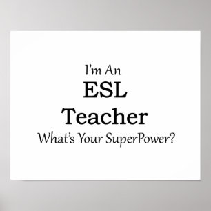 Póster Profesor de ESL
