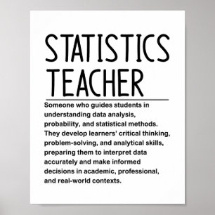 Póster Profesor de estadística
