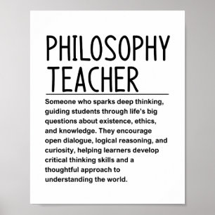 Póster profesor de filosofía