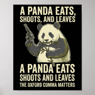 Póster Profesor de inglés gramática puntuación humor Oxfo