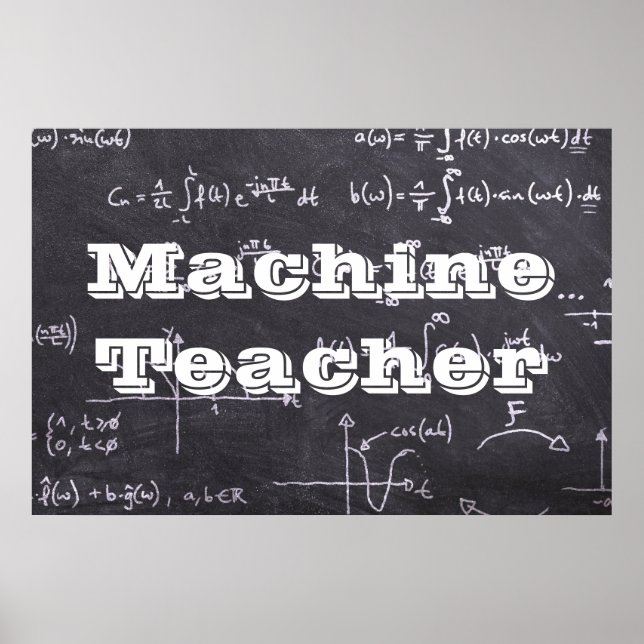 Póster Profesor de Máquina (Frente)