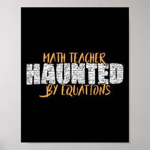 Póster Profesor de Matemáticas Amante de las Matemáticas