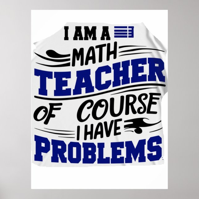 Póster Profesor de matemáticas Jest  (Frente)
