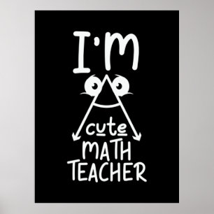 Póster Profesor de Matemáticas Soy Profesor de Matemática