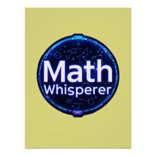 Póster Profesor de Matemáticas Susurrador de Matemáticas
