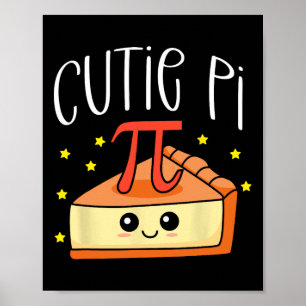 Póster Profesor de Math Lover de Pi Day 3.14 Cutie Pie