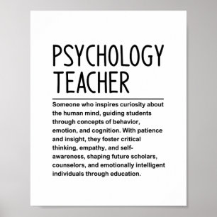 Póster Profesor de Psicología