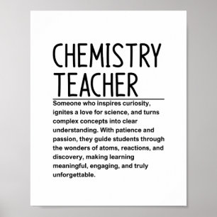 Póster Profesor de química