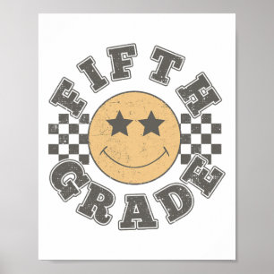 Póster Profesor de quinto grado primer día de quinto grad