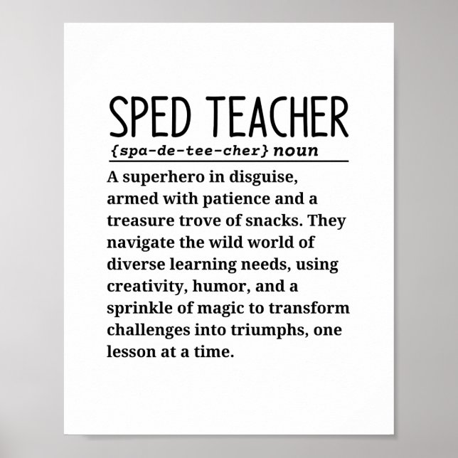 Póster Profesor de Sped (Frente)