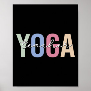 Póster Profesor de Yoga Instructor de Yoga