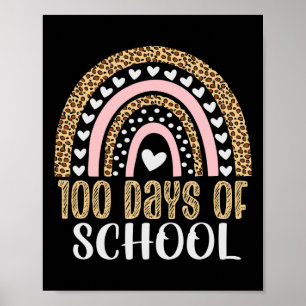 Póster Profesor del día 100 de la escuela 100 días arcoír
