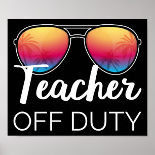 Póster Profesor fuera de servicio
