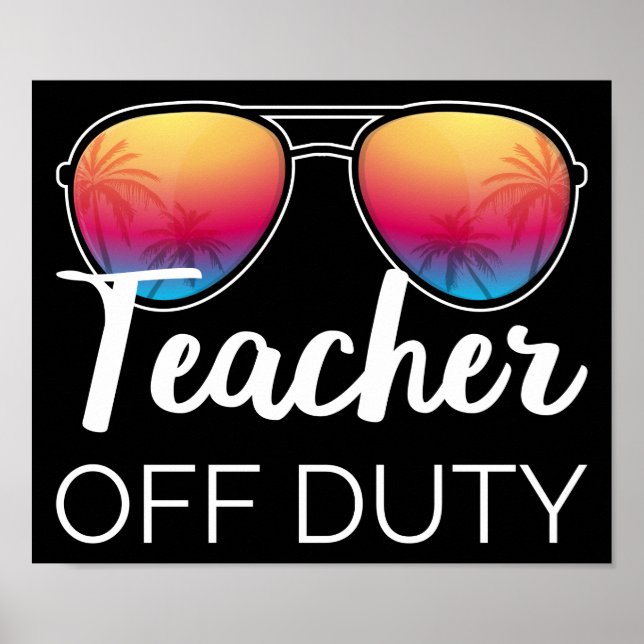 Póster Profesor fuera de servicio (Frente)