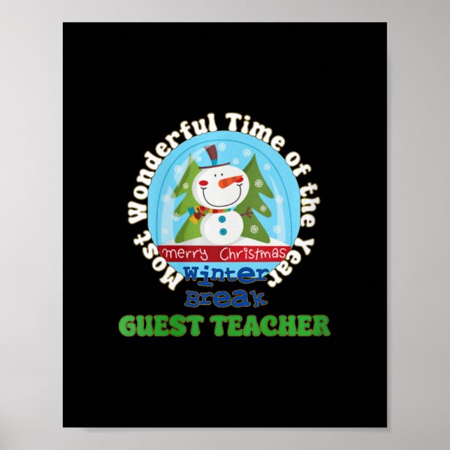 Póster profesor invitado - navidades v-neck (Frente)