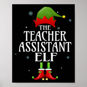 Póster Profesor Istant Elf Xmas Mateo Grupo Familia Chris
