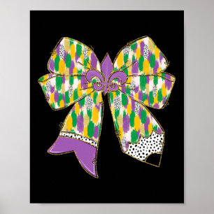 Póster Profesor Krewe Mardi Gras Festival Fleur De Lis Co