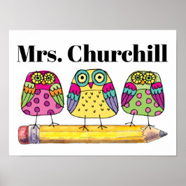 Póster Profesora / Cualquier Poster