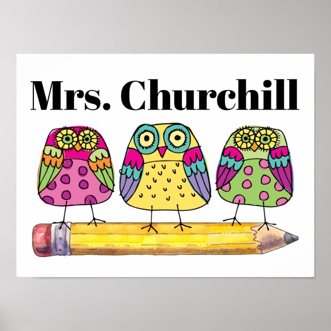 Póster Profesora / Cualquier Poster (Frente)