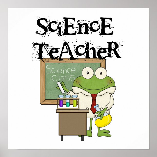 Póster Profesora de Ciencia de Frog (Frente)