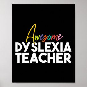 Póster Profesora de Dyslexia