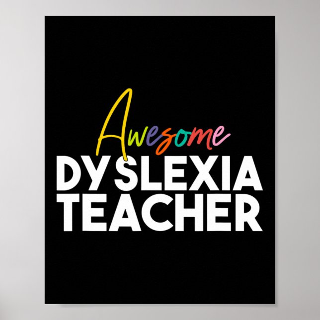 Póster Profesora de Dyslexia (Frente)