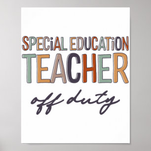 Póster Profesora De Educación Despedida El Último Día De
