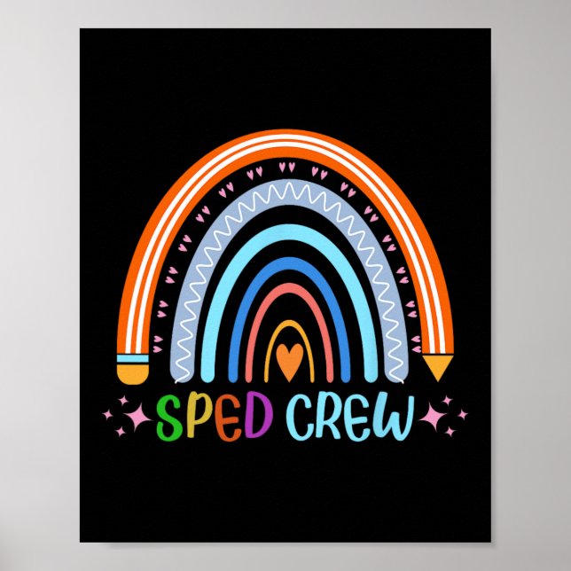 Póster Profesora de Educación Especial del Arcoiris de la (Frente)